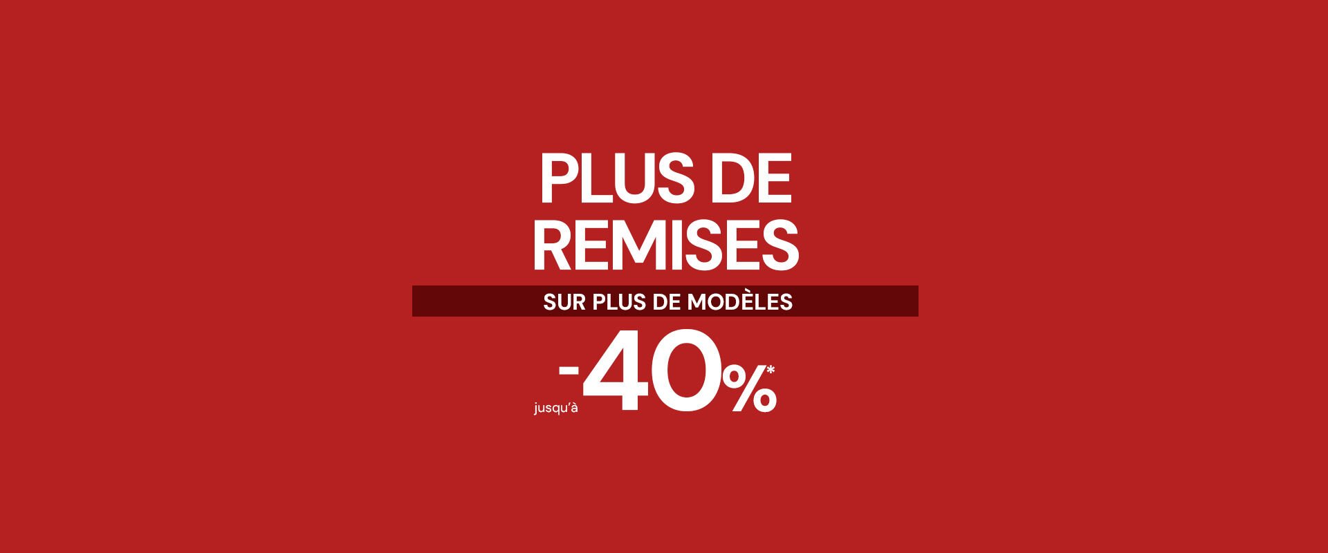 Sales up to 40% off