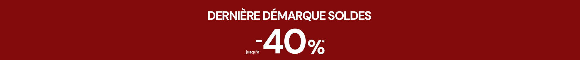 Clearance up to 40% off