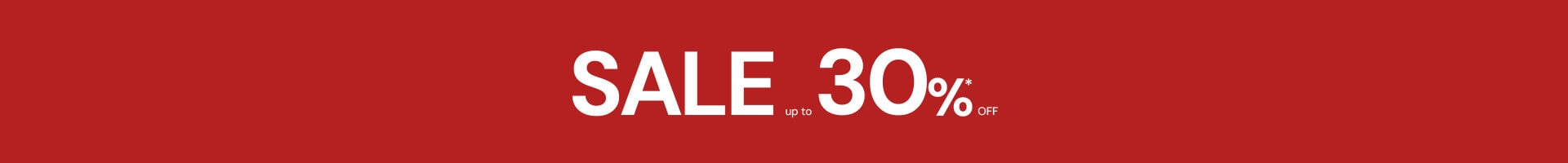 Sales up to 30% off