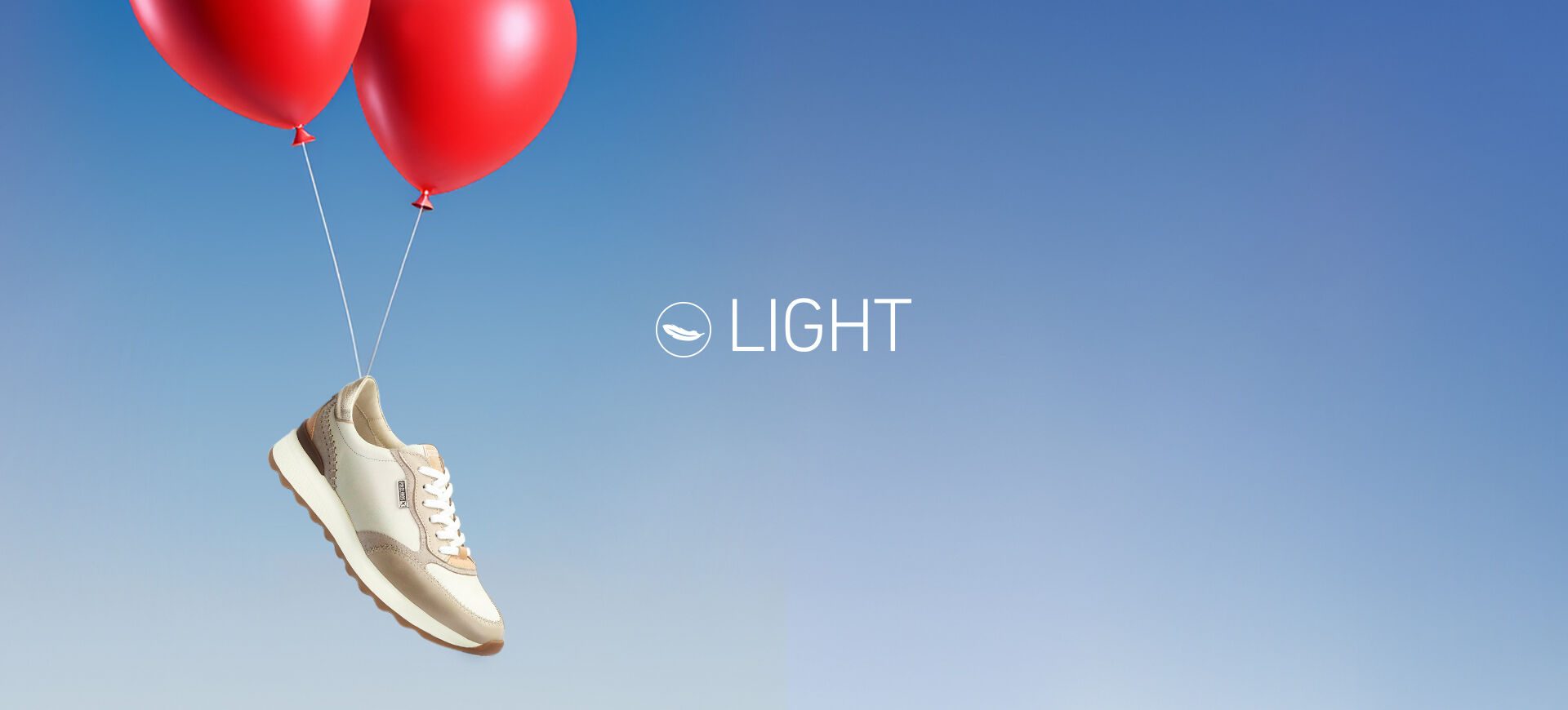 Discover our footwear with extra light soles.