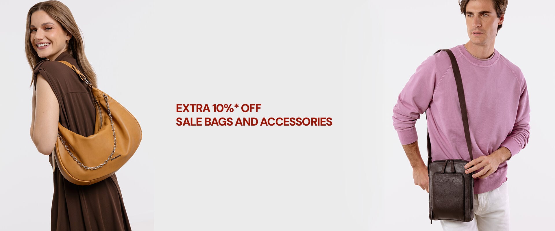EXTRA 10%* off sale bags and accessories.