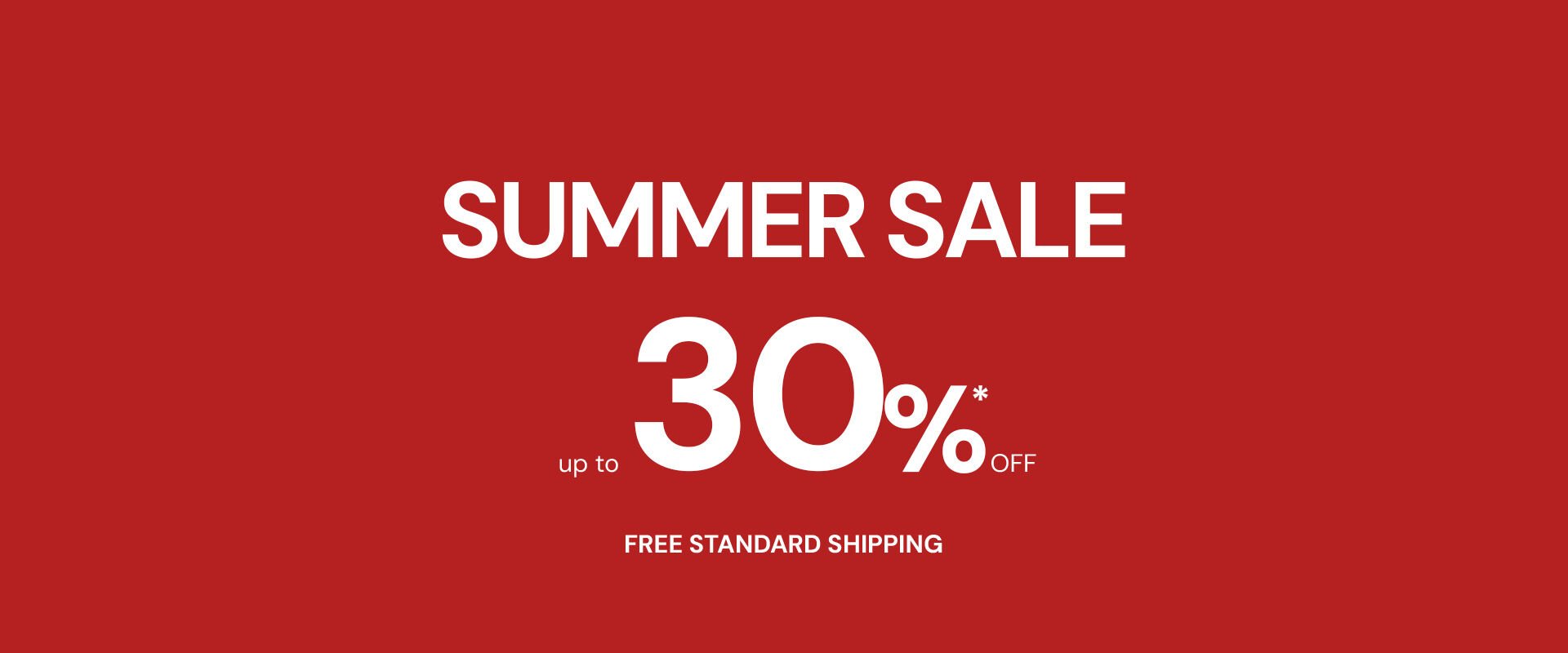 Sales up to 30% off