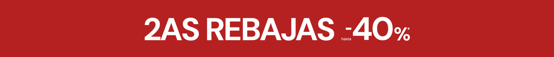 Rebajas hasta el 40% dto