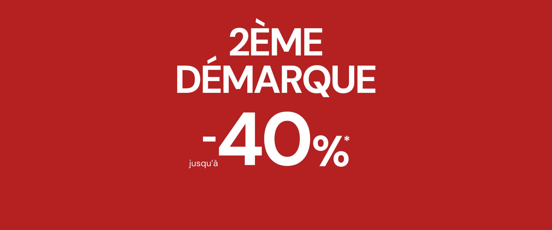 Sales up to 40% off
