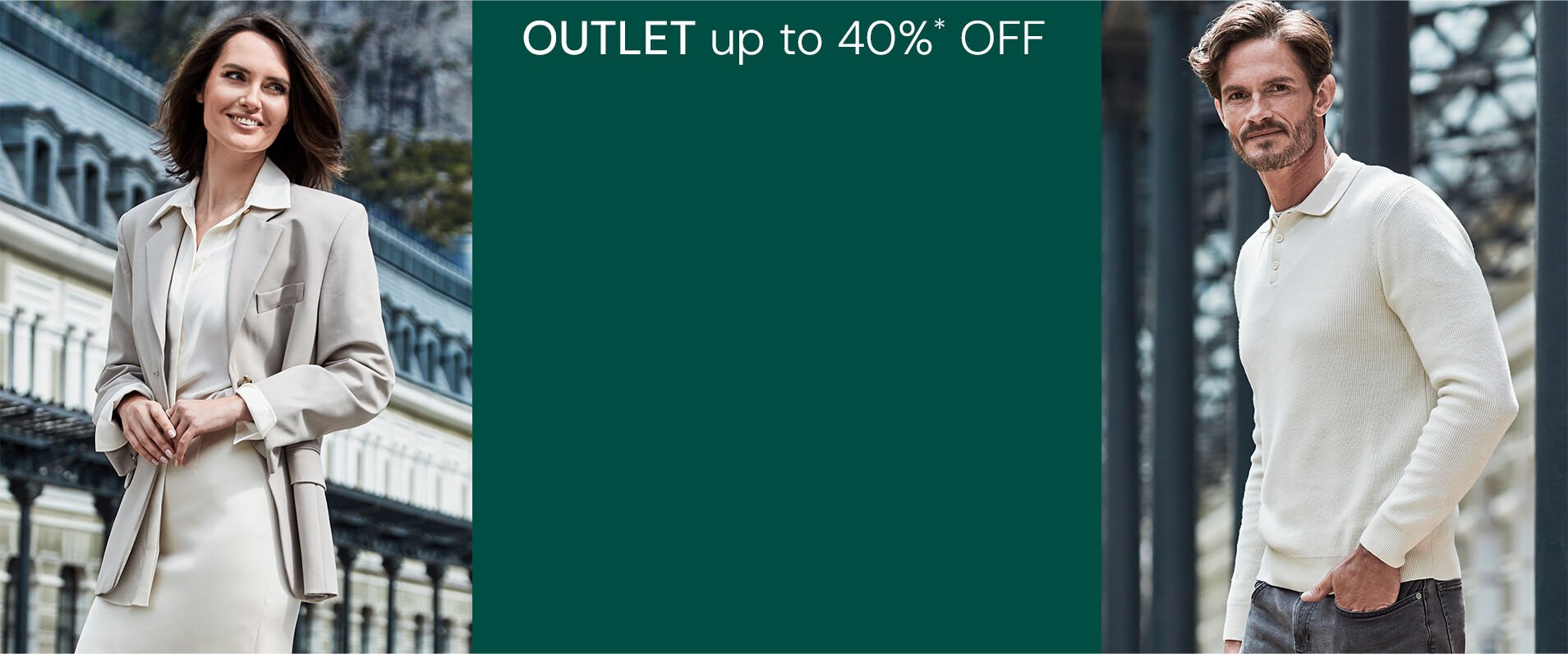 Outlet up to 40%* off