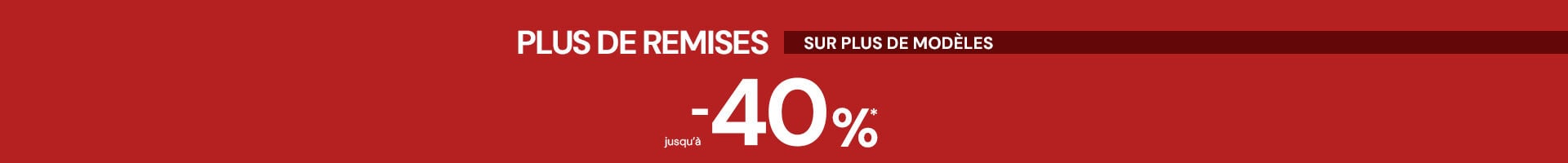 Sales up to 40% off