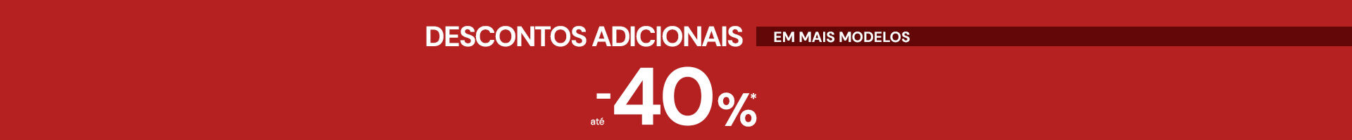 Sales up to 40% off