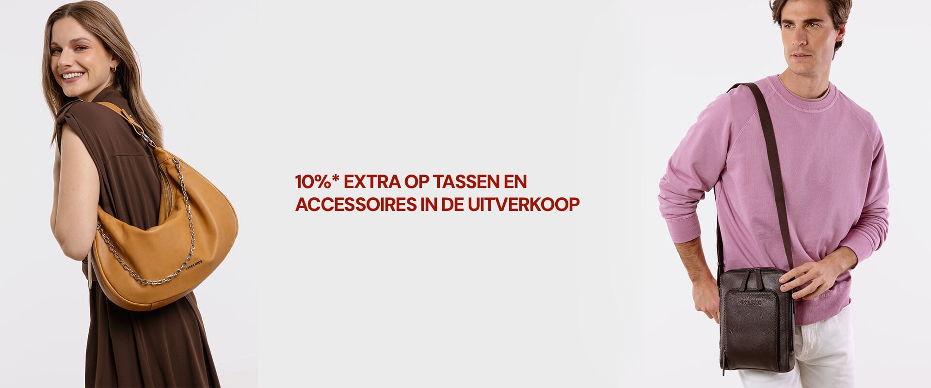 10%* EXTRA op tassen en accessoires in de uitverkoop