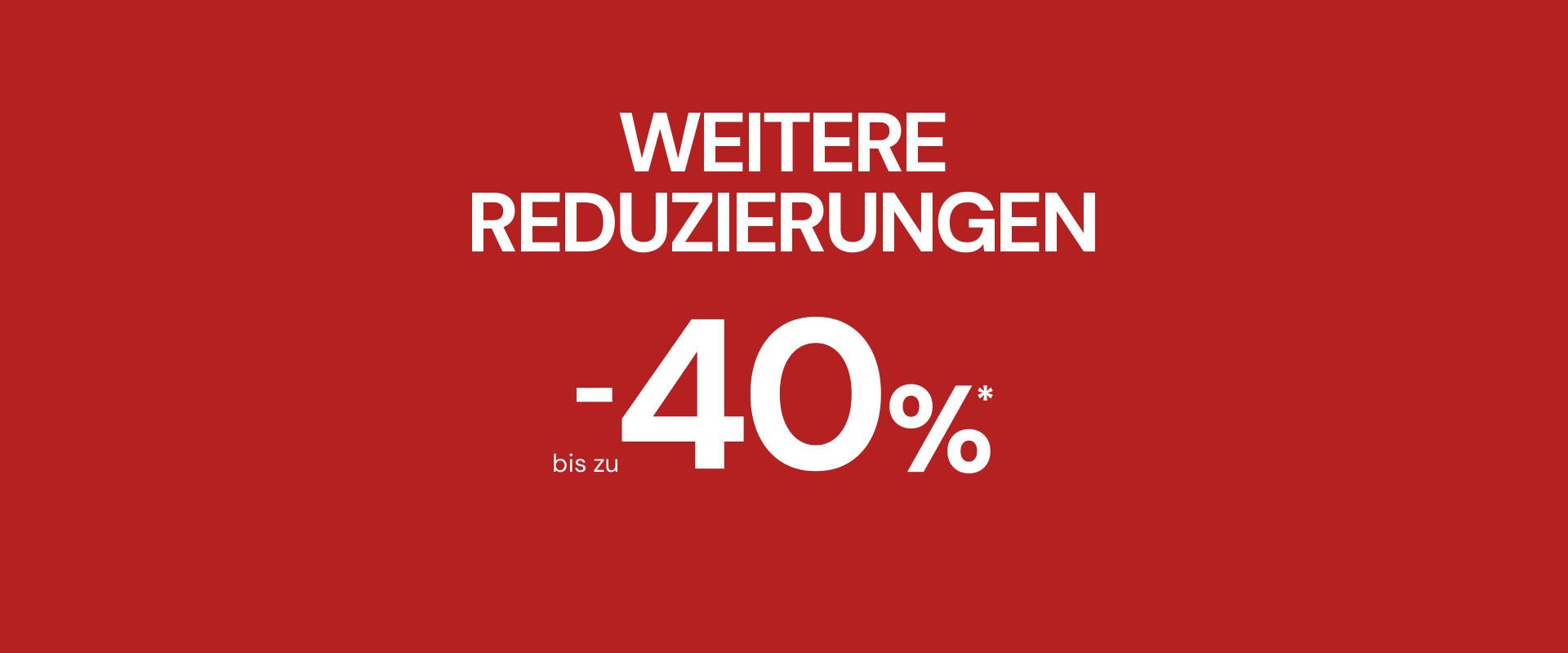 Sales up to 40% off