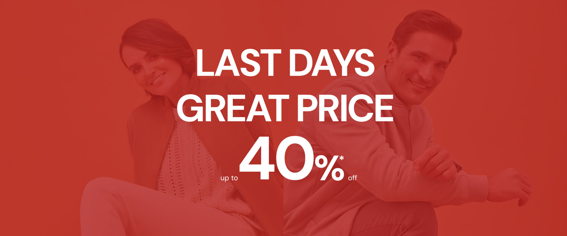 Sales up to 40% off