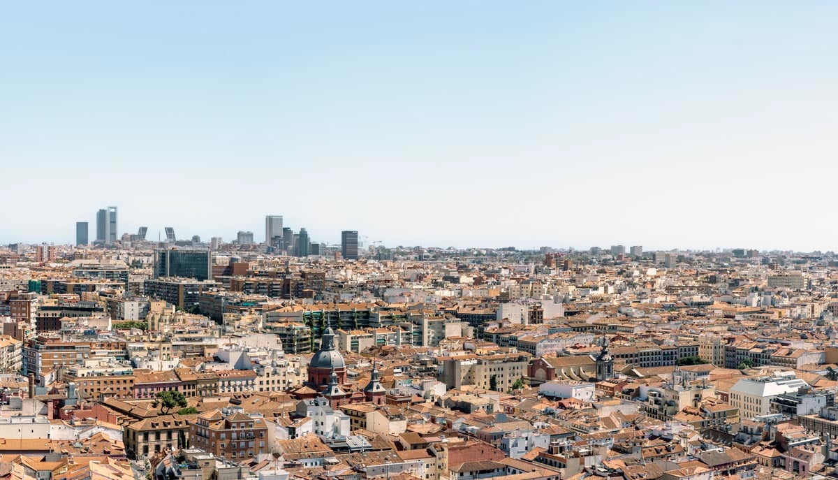 Imagen de las vistas de Madrid.