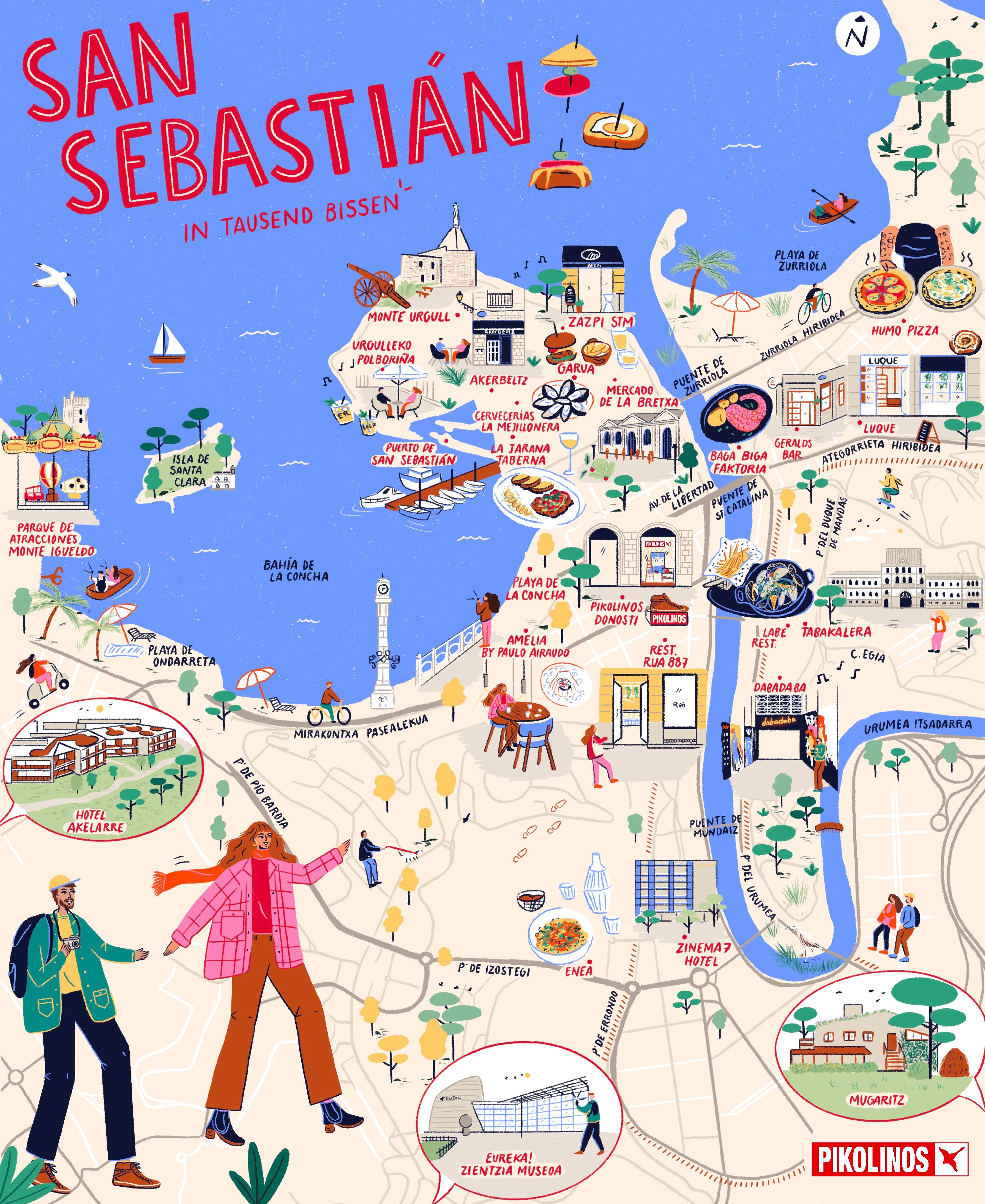 Mapa de San Sebastián