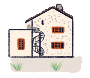 Robert Graves Haus Illustration