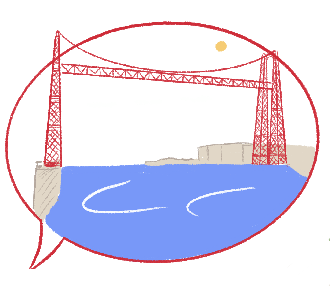 Ilustración del puente Vizcaya