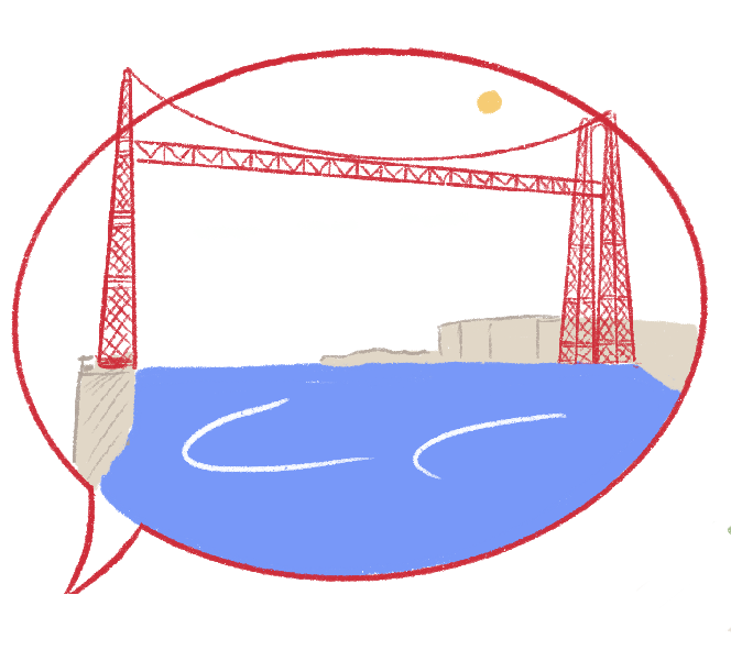 Ilustración del puente Vizcaya