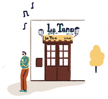 Taberna la Tana bar illustration