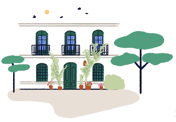 Illustration of the Huerta de San Vicente house-museum