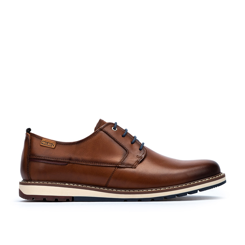 Pikolinos Zapato Berna para hombre Cordones | 41 | MARRON CLARO