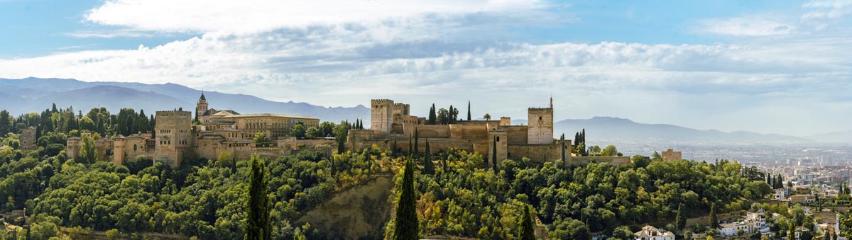 Imagen de la Alhambra desde un mirador