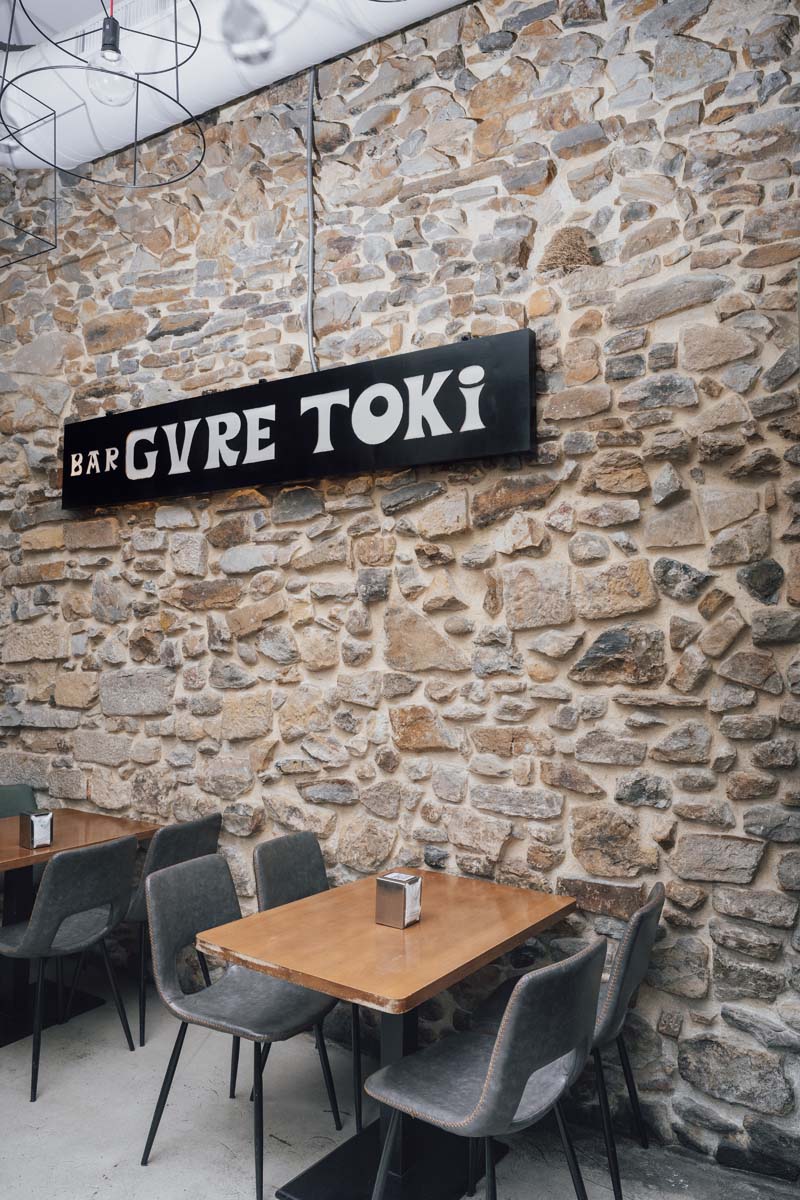 Photograph of the interior of the Gure Toki bar