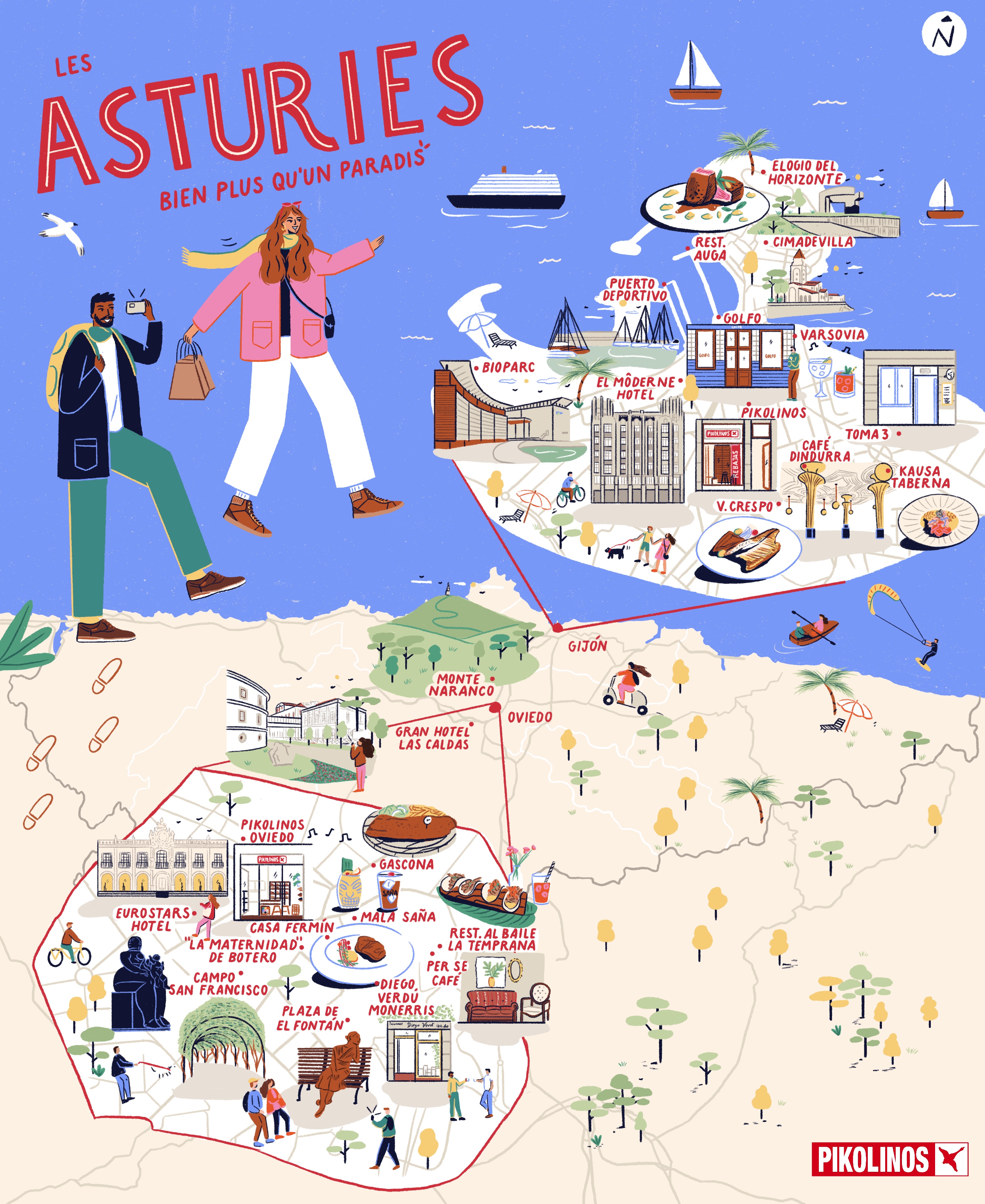 Illustration de la même carte des Asturies en miniature.
            