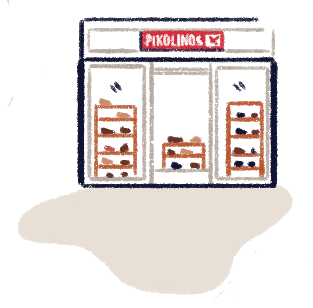 Illustration of the Pikolinos store in Granada