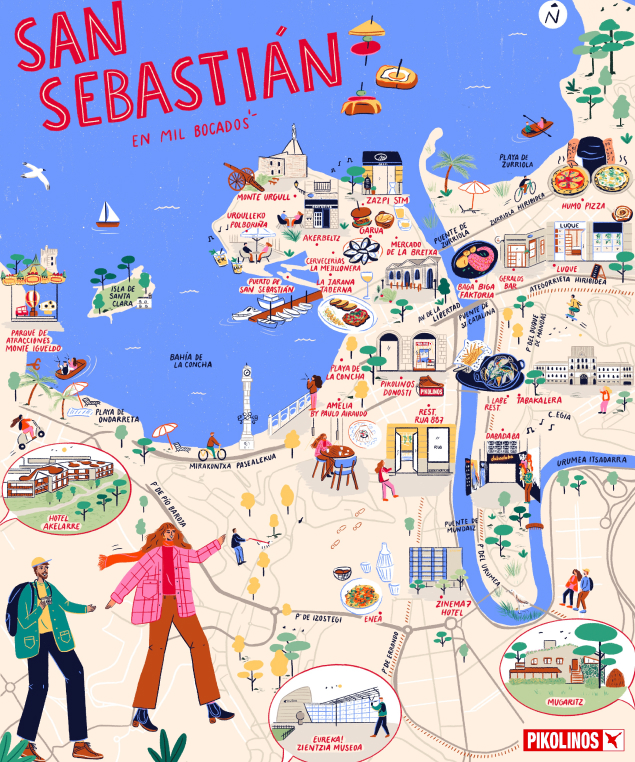 Mapa de San Sebastián