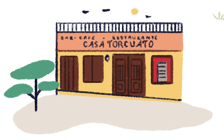 Casa Torcuato bar illustration
