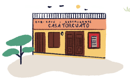 Casa Torcuato bar illustration