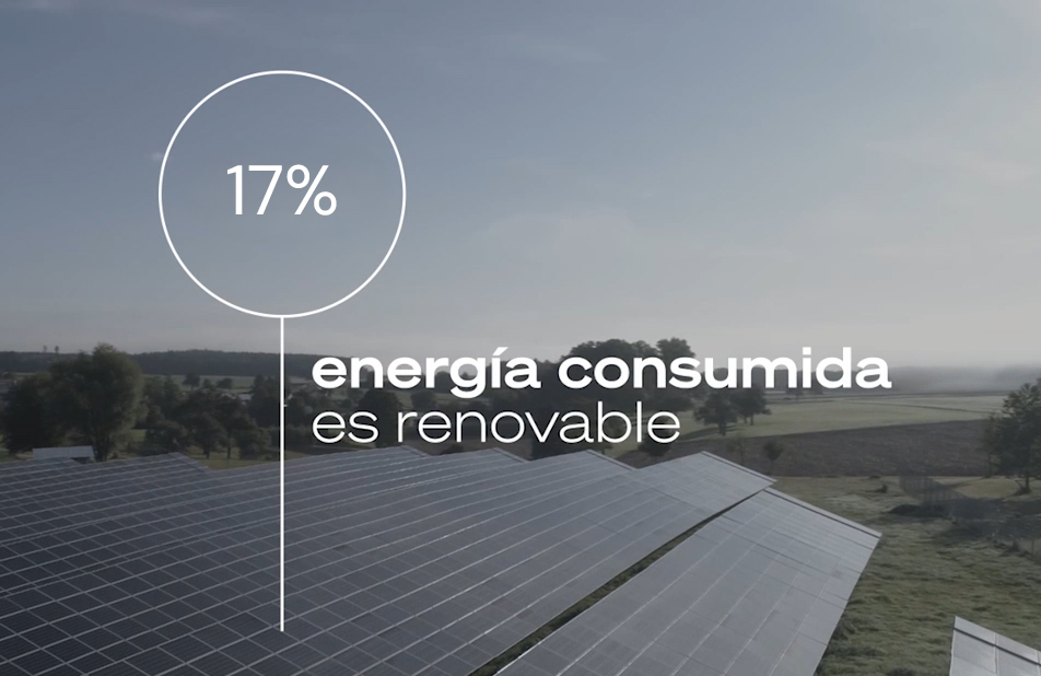 17% de la energía consumida es renovable