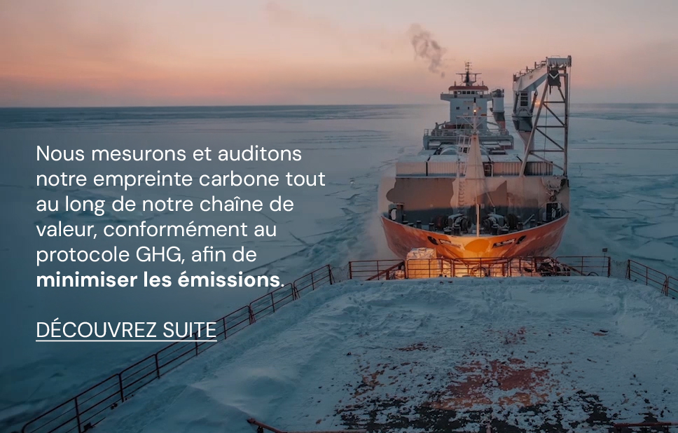 Nous mesurons et auditons notre empreinte carbone conformément au protocole GHG
