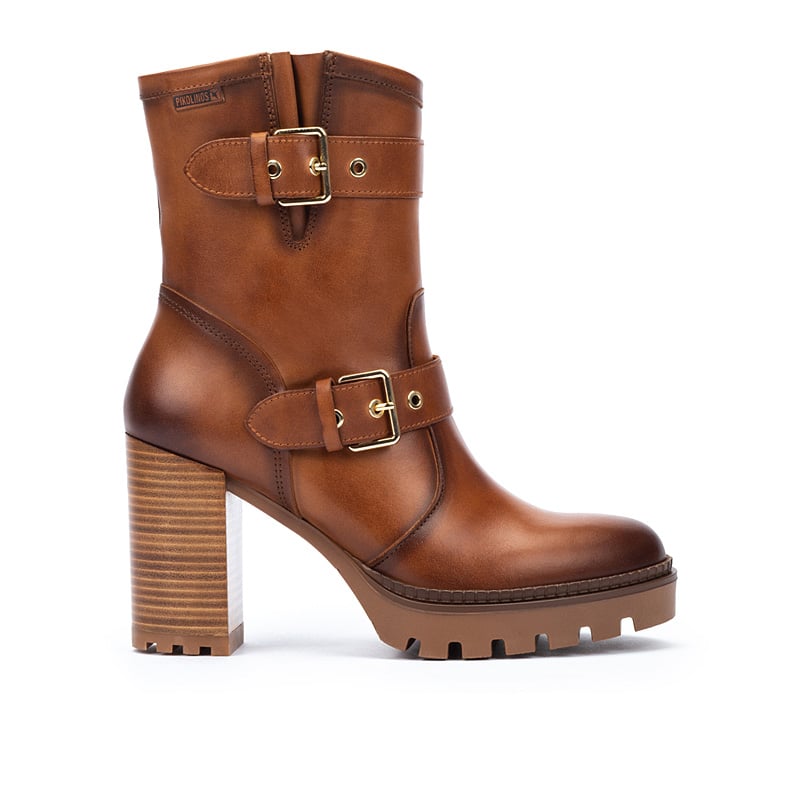 Pikolinos Botines de tacón de piel CERVERA W1J