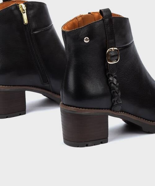 Llanes Lederstiefeletten , LLANES W7H , LLANES W7H-8578 , BLACK