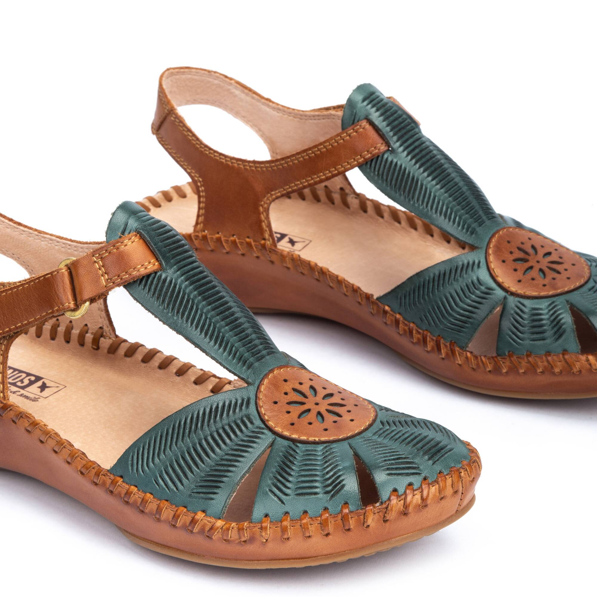 Sandals and Mules | P. VALLARTA 655-0575, EMERALD, large image number 60 | null