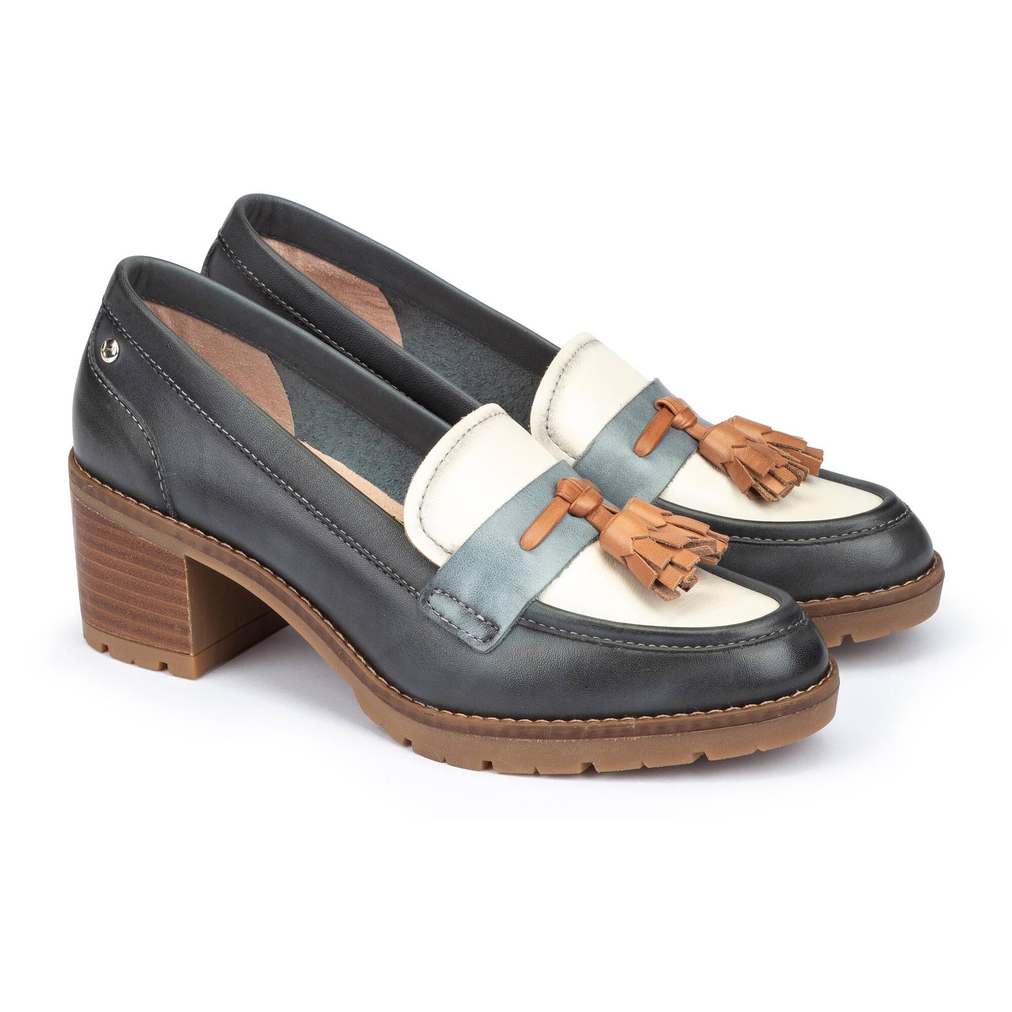 Zapato de mujer en piel rebajados LLANES W7H 3741C1 OUTLET PIKOLINOS