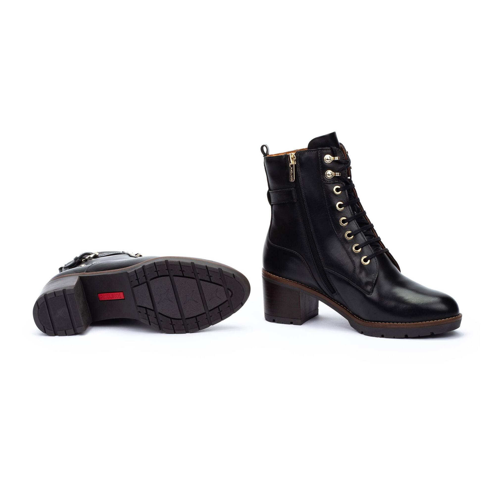 Heeled ankle boots | LLANES W7H-N8510, BLACK, large image number 70-W7H-N8510_000_Pikolinos_LLANES_BLACK_full.jpg | null