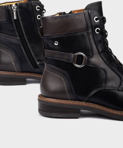 Flat ankle boots | ALDAYA W8J-8718C1 | BLACK | Pikolinos