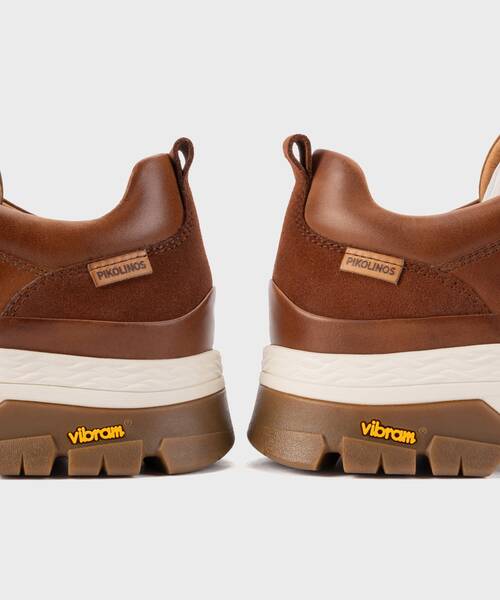 Unisex lace-up shoes with Vibram sole , SANTANDER U0G , SANTANDER U0G-4323AHC1 , CUERO