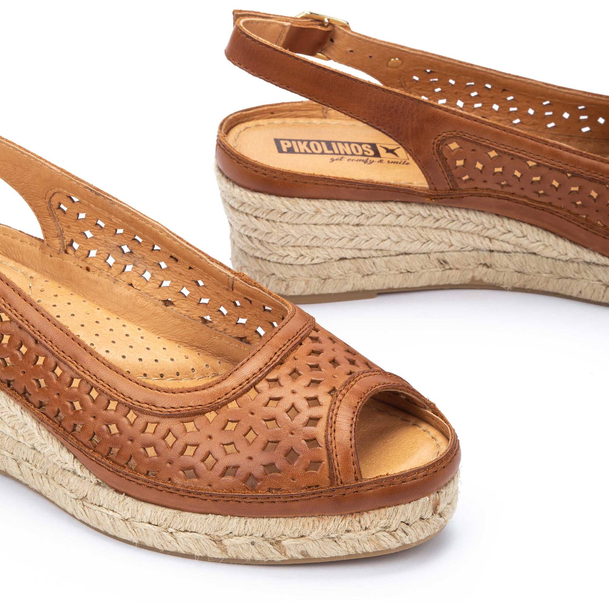 Wedges | BENIDORM W4A-1828, BRANDY, large image number 60-W4A-1828_250_Pikolinos_BENIDORM_BRANDY_full.jpg | null