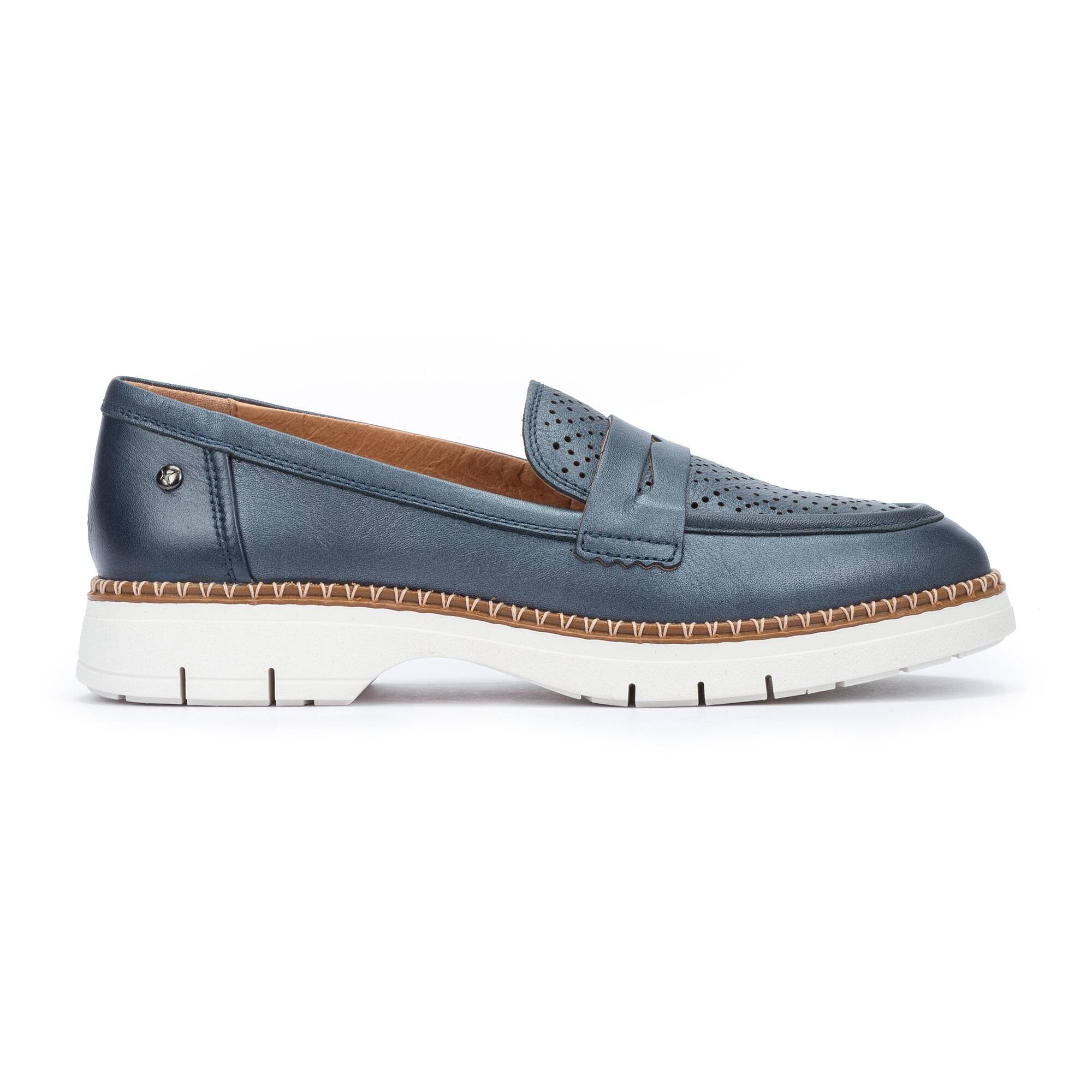 Loafers | HENARES W1A-3864CP, BLUE, large image number 10 | null