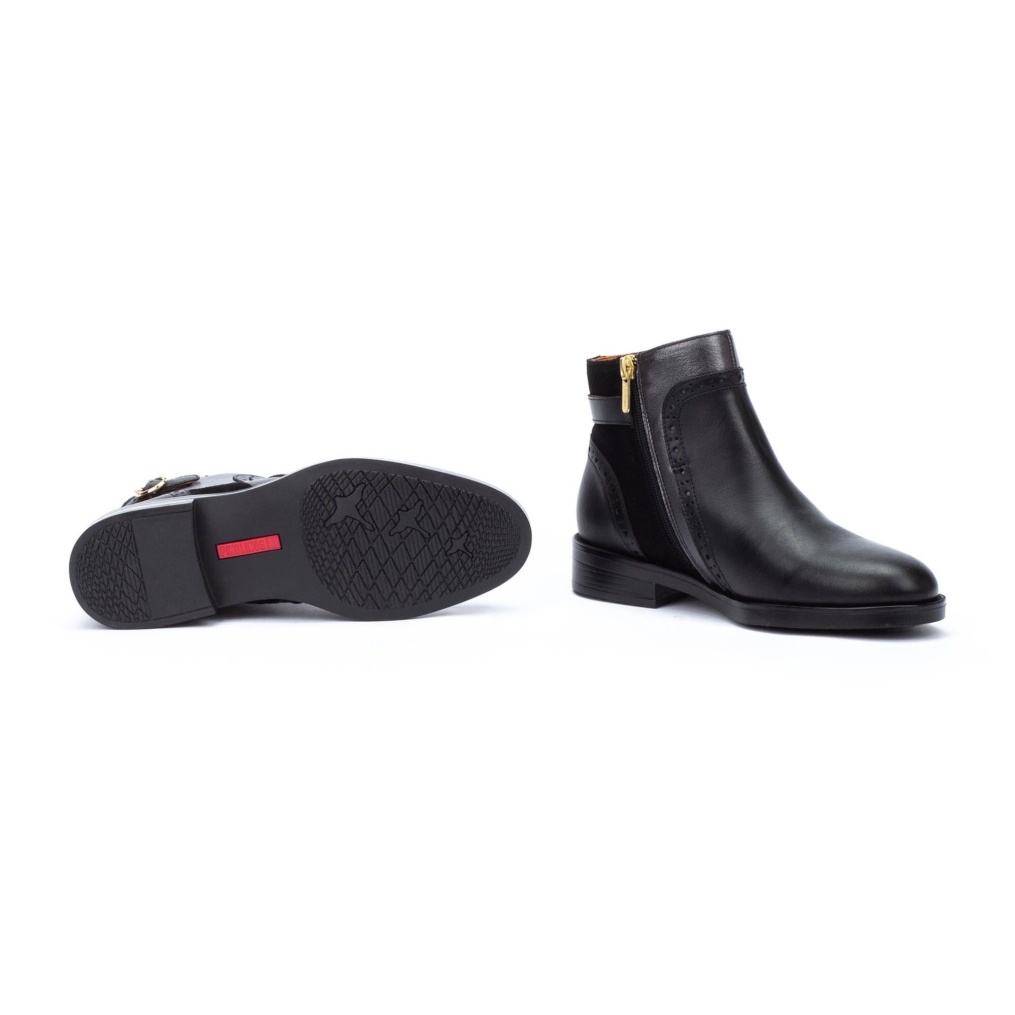 Flat Booties | PUERTOLLANO W3C-8553C1, BLACK, large image number 70 | null