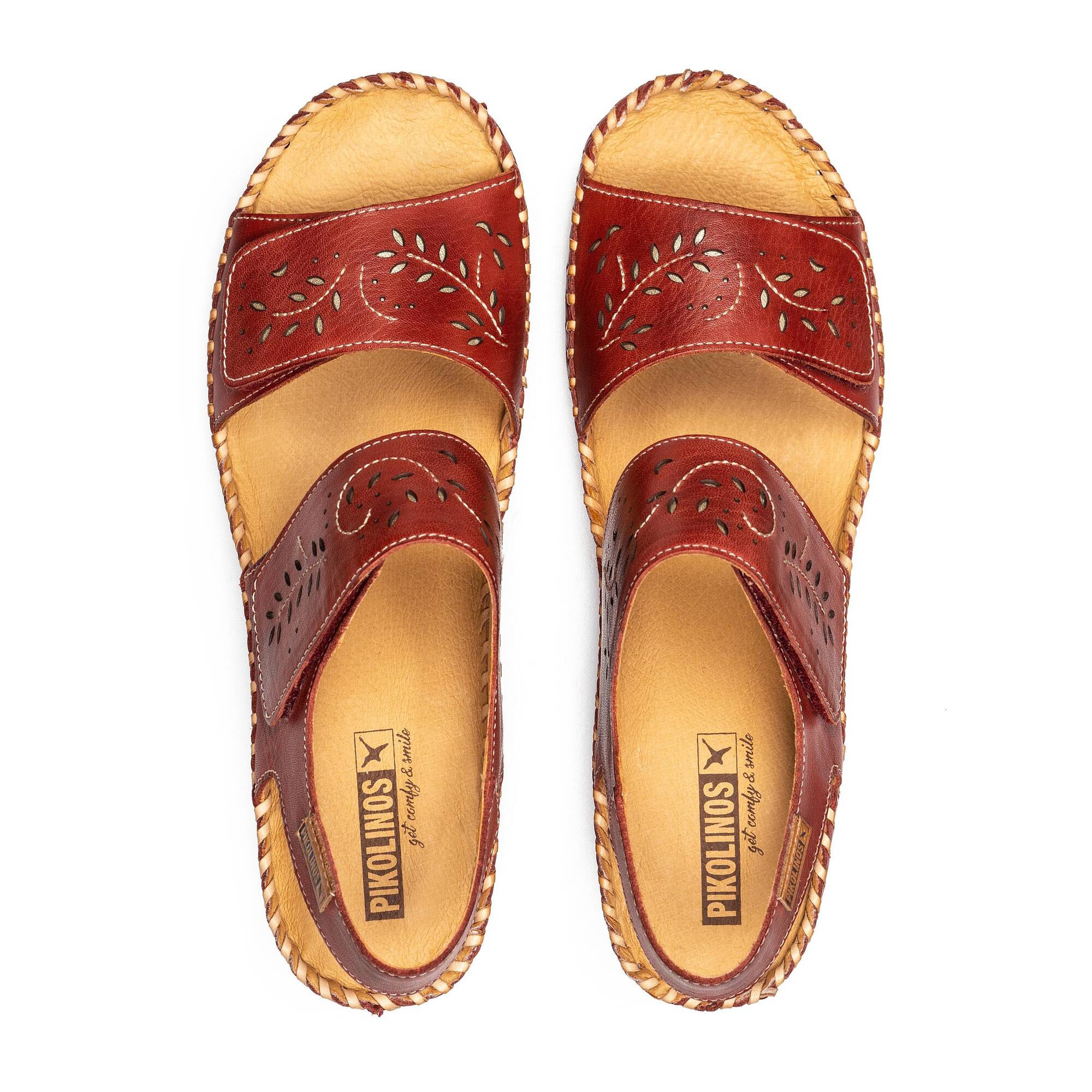 Pikolinos Sandalias cuña de piel MARGARITA 943