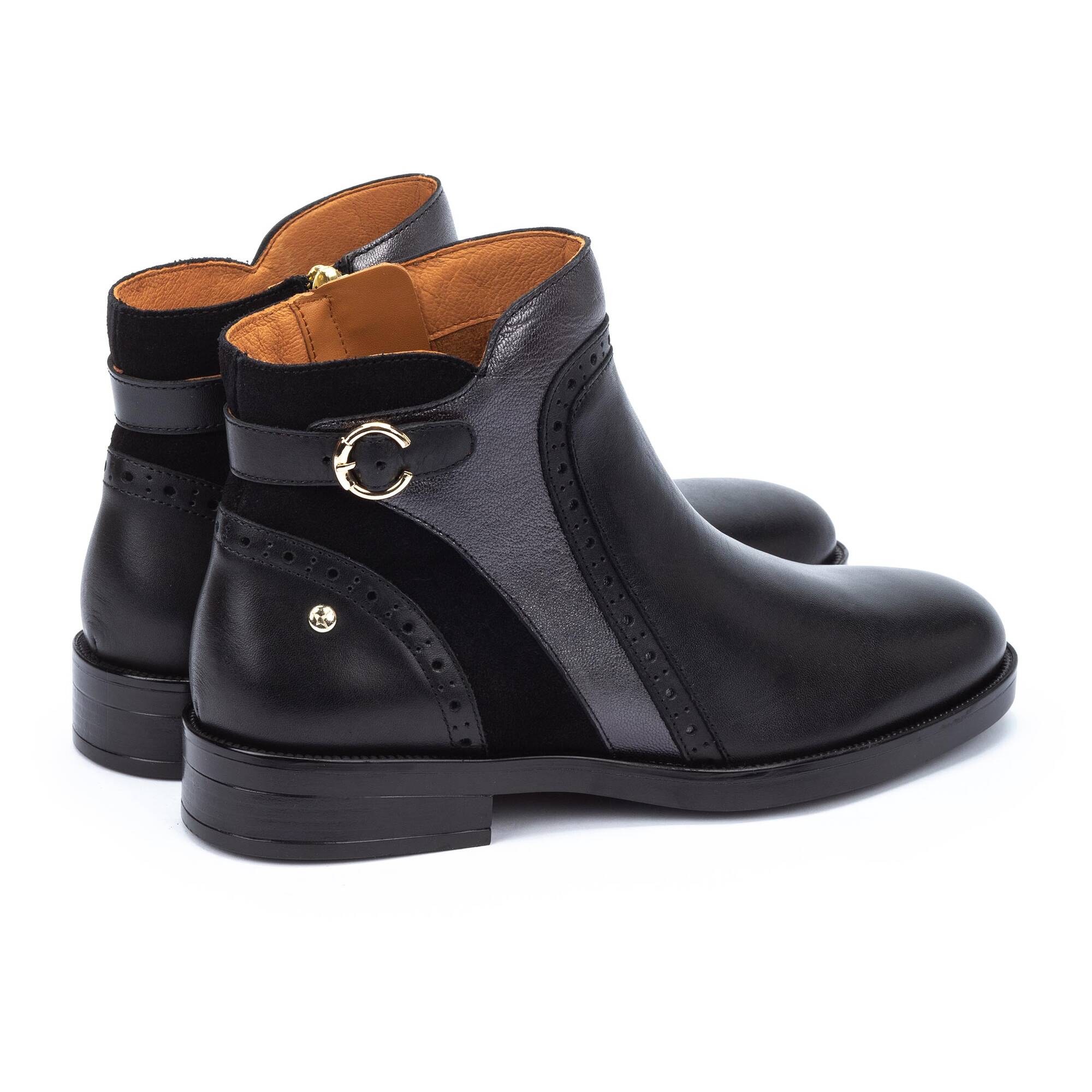 Flat Booties | PUERTOLLANO W3C-8553C1, BLACK, large image number 30 | null