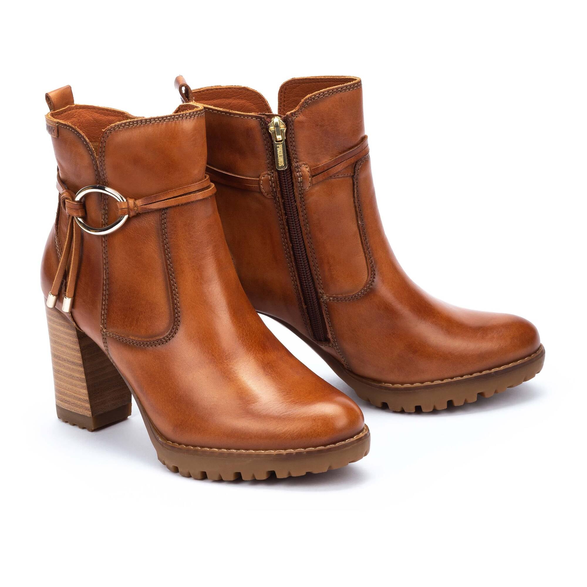 Heeled ankle boots | CONNELLY W7M-8542, BRANDY, large image number 100-W7M-8542_250_Pikolinos_CONNELLY_BRANDY_full.jpg | null