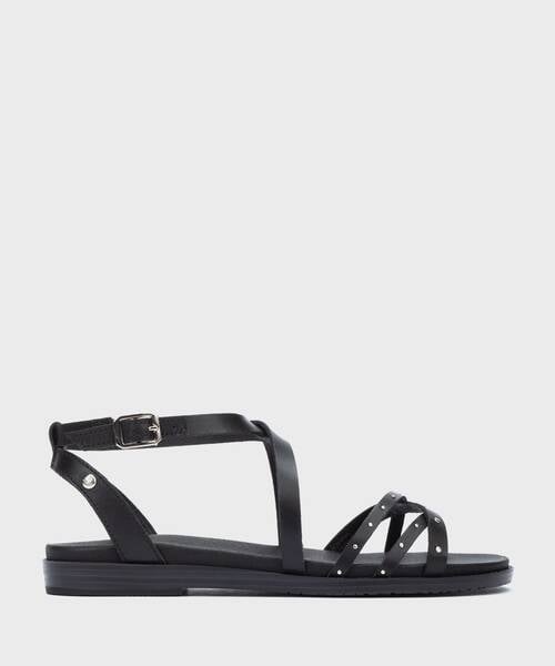 Flat sandals | FORMENTERA W8Q-0804 | BLACK | Pikolinos