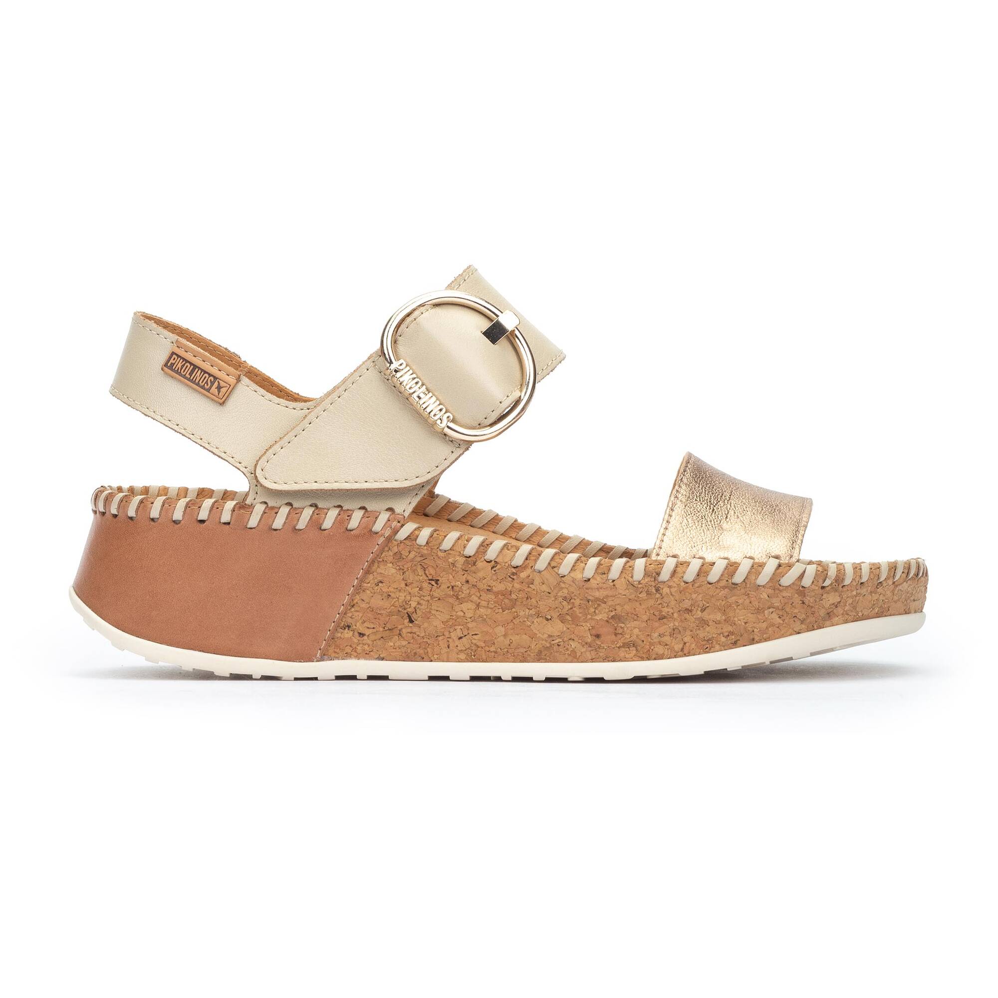 Wedges and Platforms | MARINA W1C-0709CLC1, CHAMPAGNE, large image number 10-W1C-0709CLC1_798_Pikolinos_MARINA_CHAMPAGNE_full.jpg | null