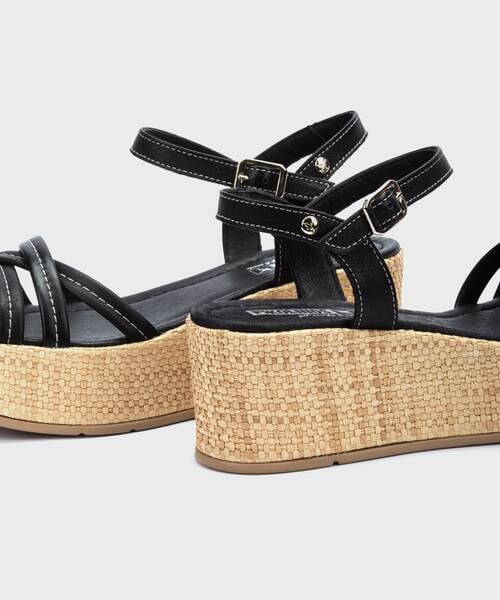 Wedges | CARESI W5X-1999 | BLACK | Pikolinos