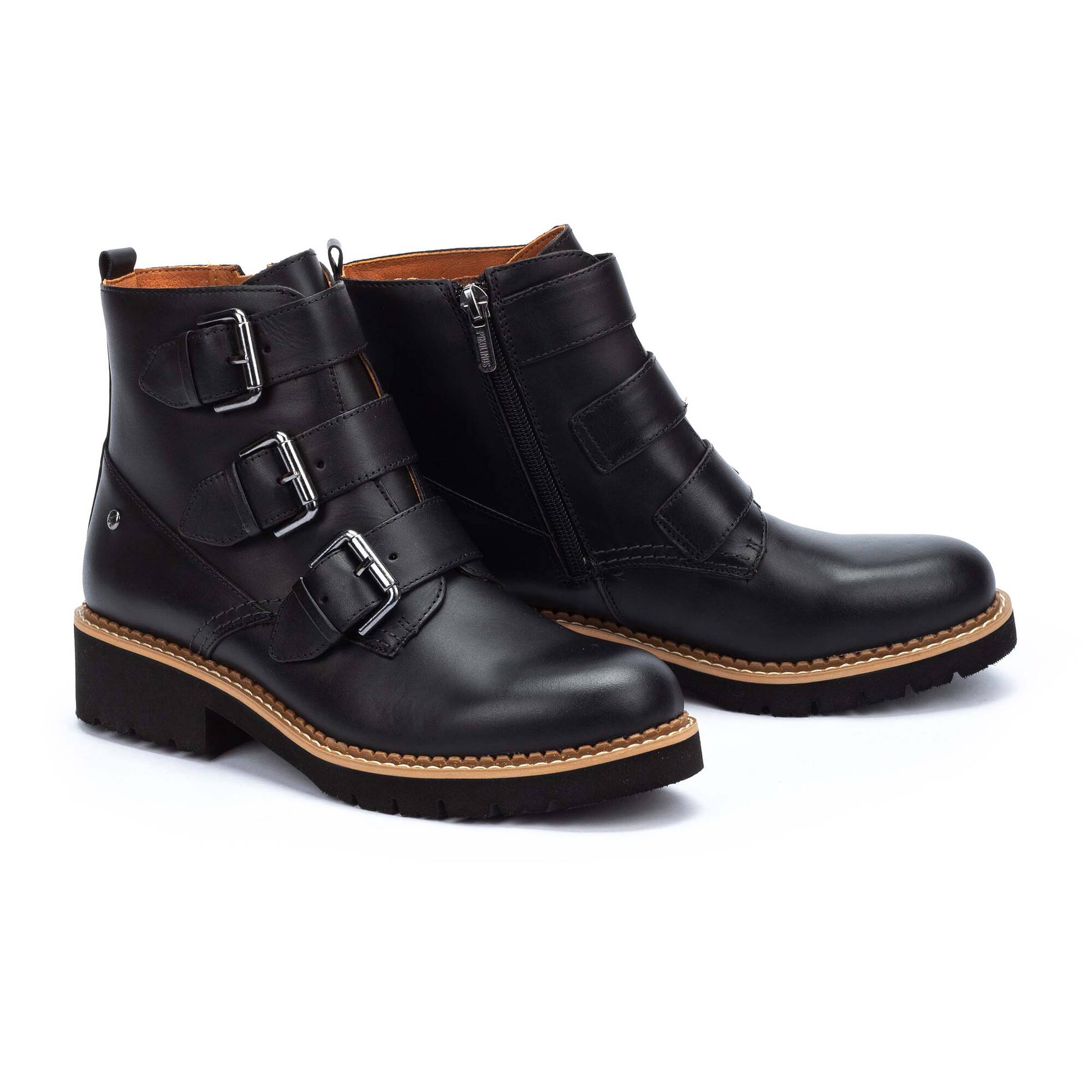 Pikolinos Botines planos de piel VICAR W0V