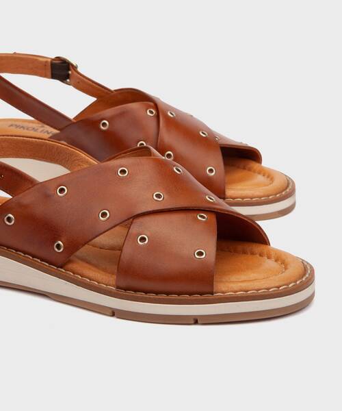 Flat sandals | ROQUETAS W9B-0782 | BRANDY | Pikolinos