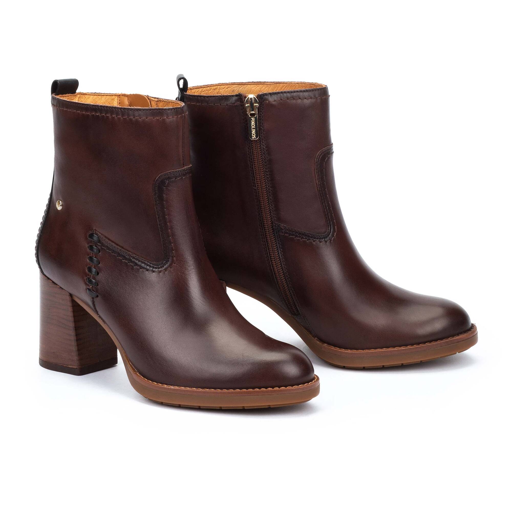 Heeled Booties | PALENCIA W9U-8945C1, CAOBA, large image number 100-W9U-8945C1_130_Pikolinos_PALENCIA_CAOBA_full.jpg | null